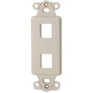 Signamax 2-Port Decora Style Keystone Adapter Light Ivory - DA-2