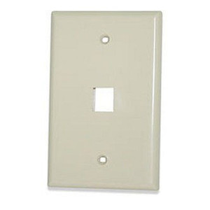 Signamax 1-Port Single Gang Oversize Faceplate White - SKFM-1-WH