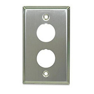 Signamax 2-Port Industrial Grade Stainless Steel Faceplate - SSKFIG-2