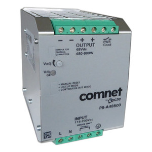 Comnet PS-A48500 48VDC Industrial DIN Rail Power Supply