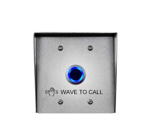 Aiphone SBX-2G/A 2-Gang Stainless Steel Surface Mount Box for intercom systems