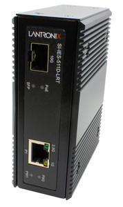 Lantronix SI-IES-511D-LRT Industrial Managed Switch 10G SFP+ front view