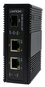 Lantronix SI-IES-521D-LRT 10G SFP+ Industrial Ethernet Switch front view
