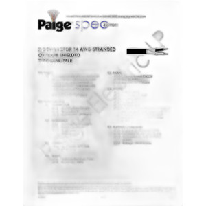 Paige Electric 454719awh5 14/2c Sol CL3P/FPLP White Cable