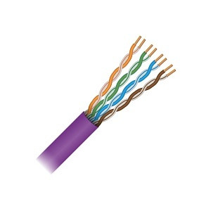 Paige Electric 710636APR Cat 6a SOL Plenum Purple 1000ft