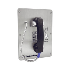 Code Blue 70110 LS1000 Single Button Phone - Clear Coat