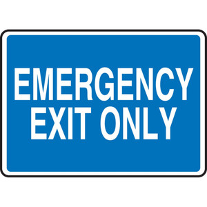 Code Blue CB5S00193 Safety Graphic Text Emergency Signage