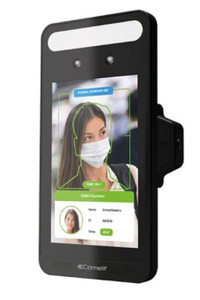 Comelit CLI1S metal surface mount button close-up detail view