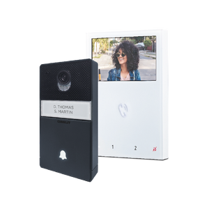 Comelit HFX-700B Single Button A/V 2 Wire Intercom Kit