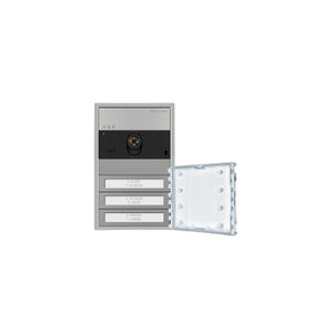 Comelit UMV3S-IP 3-button video doorbell surface mount installation detail