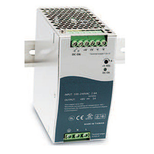 Transition Networks 25104 48VDC 5A DIN Rail Power Supply