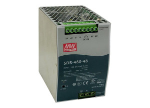 Transition Networks 25160 PS 48VDC 10A DIN Rail Managed Switch front view