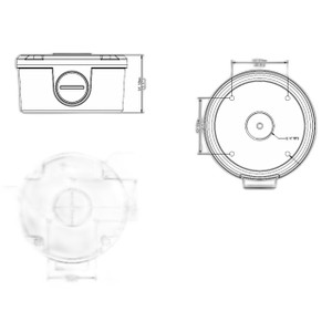 Acti PMAX-0729 Round Junction Box