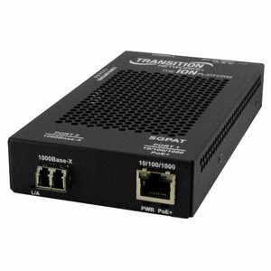 Transition Networks SGPAT1039-105-FNA PoE+ Fiber Media Converter