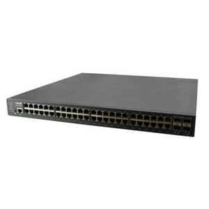 Transition Networks SM48TAT4XA-RP-NA 48-Port Gigabit PoE+ Switch front panel view
