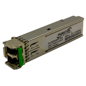 Transition Networks TN-CWDM-SFP-1590 1000Base-LX ZX SFP module connector front view