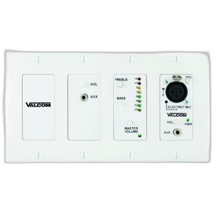 Valcom V-9985-W Four Channel In-Wall Audio Mixer - Image 2