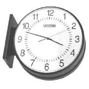 Valcom VIP-A12ADS IP PoE 12-Inch Analog Clock Double-Sided