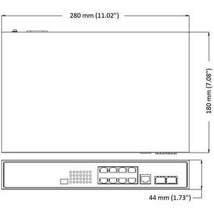 Geovision GV-APOE0811 8-Port PoE+ Switch - image 2