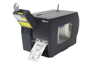 Printronix KA02014-B203 impact printer paper tray and control panel detail