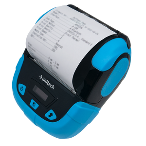 Unitech SP320 barcode scanner cable connector and side angle detail shot