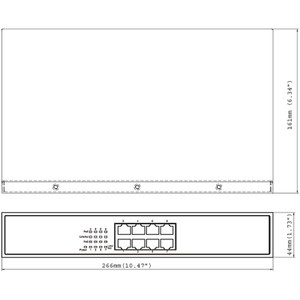 Geovision GV-POE0810 8-Port Gigabit PoE+ Switch