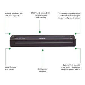 Brother PJ822 - Brother PJ822 PocketJet 8 Direct Thermal Printer (view 8)