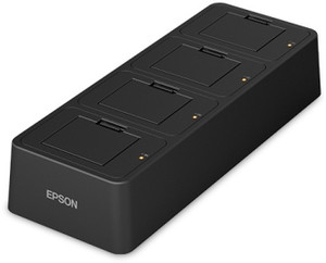 Epson C32C882A8531 Quad Charger for P20II portable printer battery charging station
