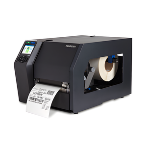 TSC T83X6-1100-2 printer side angle showing paper roll loading mechanism