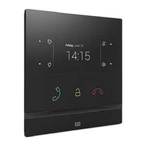 2N 01935-001 Indoor Black 4.3" Color Touchscreen Intercom