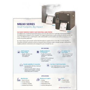 TSC 34-0680001-00LF MB240 Series Printer Packing Carton