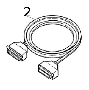 TSC 72-0010001-00LF 25-pin parallel cable close-up connector detail shot