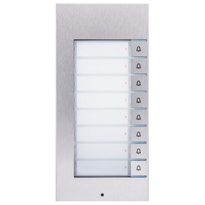 2N IP Vario Front Metal Cover - 8 Button Extender