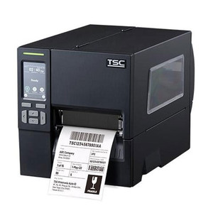 TSC MB241T-A001-0211 thermal printer side angle showing paper feed mechanism