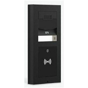 2N IP Verso 2 Module Black Surface Installation Frame (view 2)
