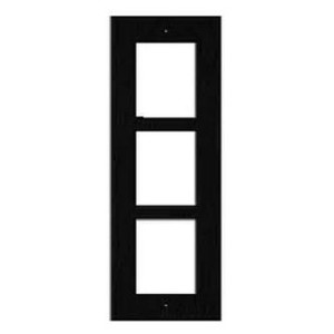 2N IP Verso 3 Module Black Wall Installation Frame - 01283-001