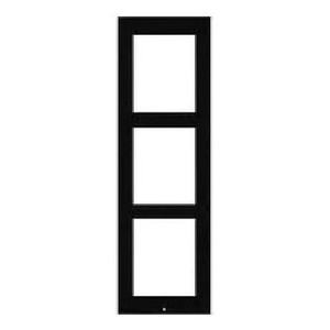 2N IP Verso 3 Module Black Surface Installation Frame