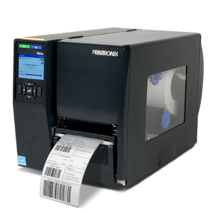 TSC T6E2X4-1200-00 industrial thermal transfer printer front view with control panel