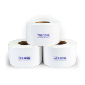 TSC T83R-110-1 thermal label printer rear connectivity ports and paper roll housing