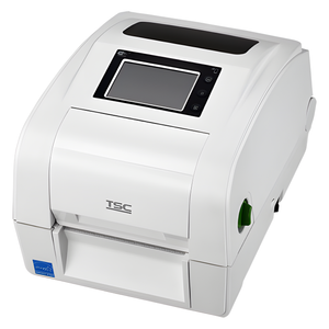TSC TH340R-A001-0121 300 DPI label printer rear connectivity ports and power connection