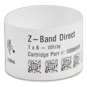 Zebra 10006995-3K ZBAND Direct Thermal Wristband Green