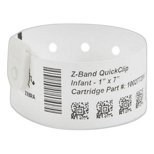 Zebra 10027729K ZBAND QUICKCLIP Pediatric Wristband