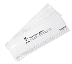 Zebra cleaning card kit SKU 105999-311-01 maintenance supplies close-up
