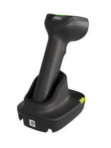 Zebra CR8288-PC100F4WW cradle side angle showing device mounting base design