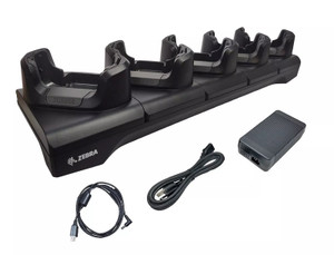 Zebra CRD-NGTC5B-5SC5D multi-device charging dock with five charge slots