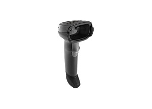 Zebra DS2208-SR7U3200SGW handheld 2D barcode scanner close-up detail view