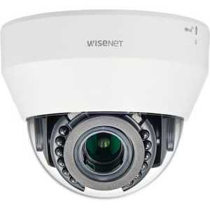 Hanwha LND-6012R dome camera front view showing lens and housing design