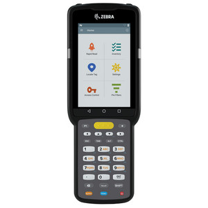 Zebra MC333U-GJ4EG4FT UHF RFID handheld reader controls and interface buttons