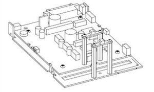 Zebra P1014130 logic board component detail and connector specifications