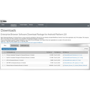 Zebra SW-MDNA-ENT-EB-UPGRD Enterprise Browser License